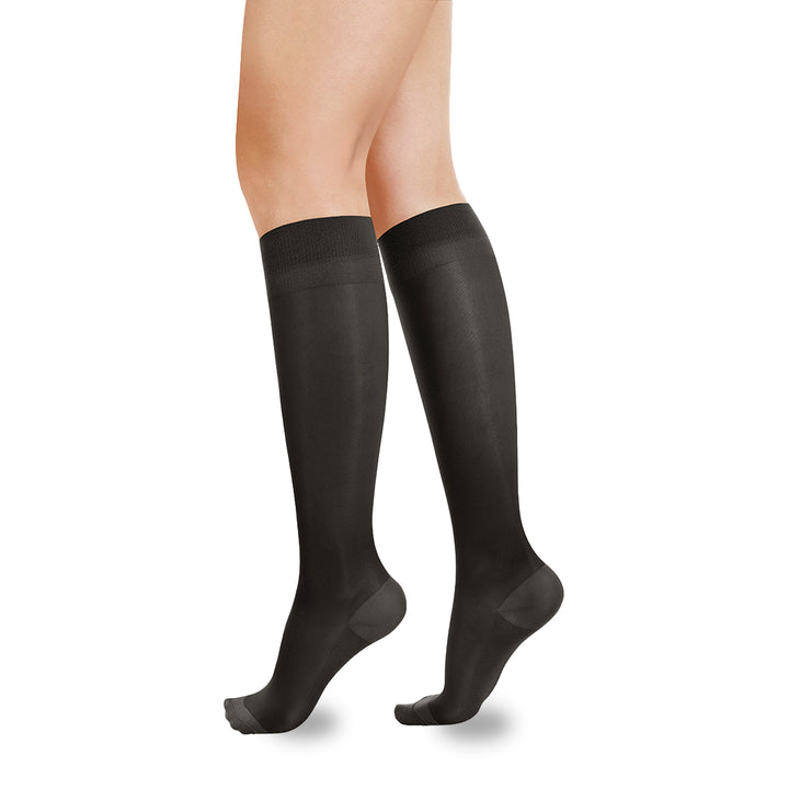 Knee High Closed Toe Compression Stockings For Women
