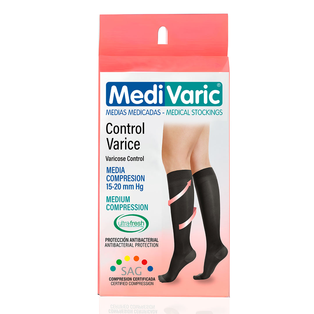 Knee High Closed Toe Compression Stockings For Women