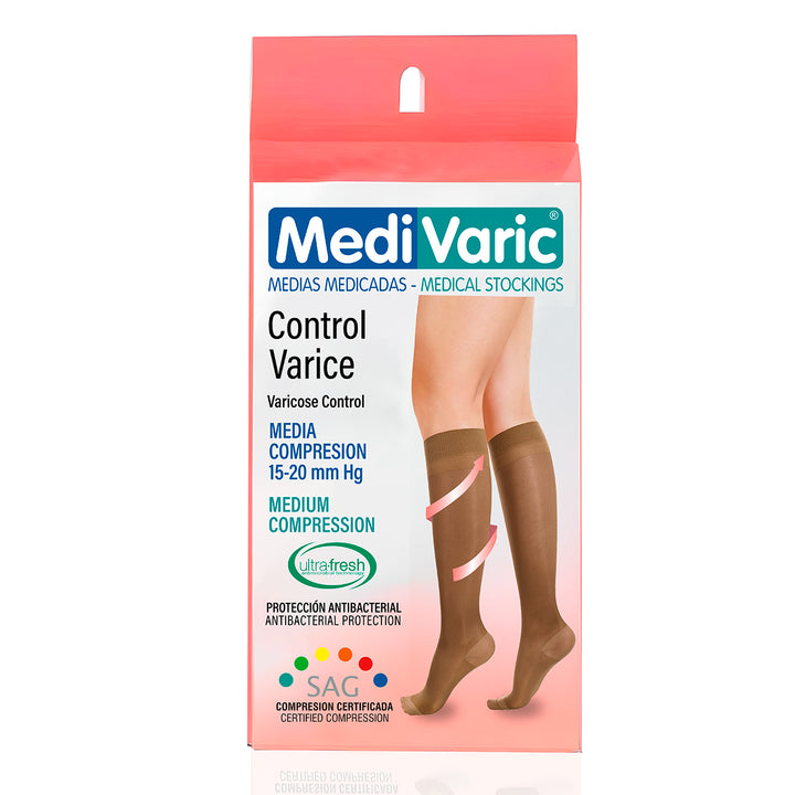 Knee High Closed Toe Compression Stockings For Women