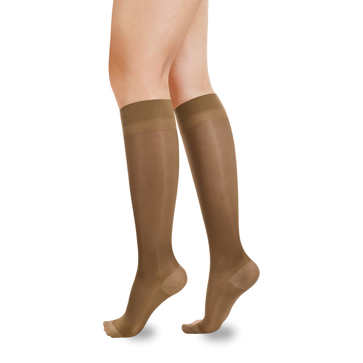 Knee High Closed Toe Compression Stockings For Women