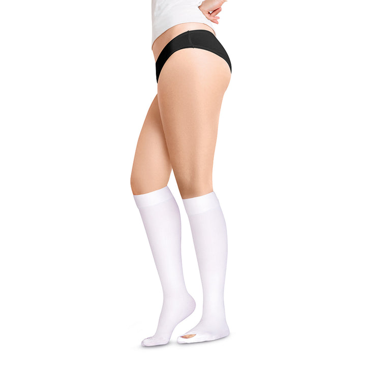 MediVaric Unisex Antiembolism 18-23mmHg Compression Stockings – Knee High, Closed Toe.