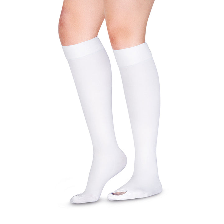 MediVaric Unisex Antiembolism 18-23mmHg Compression Stockings – Knee High, Closed Toe.