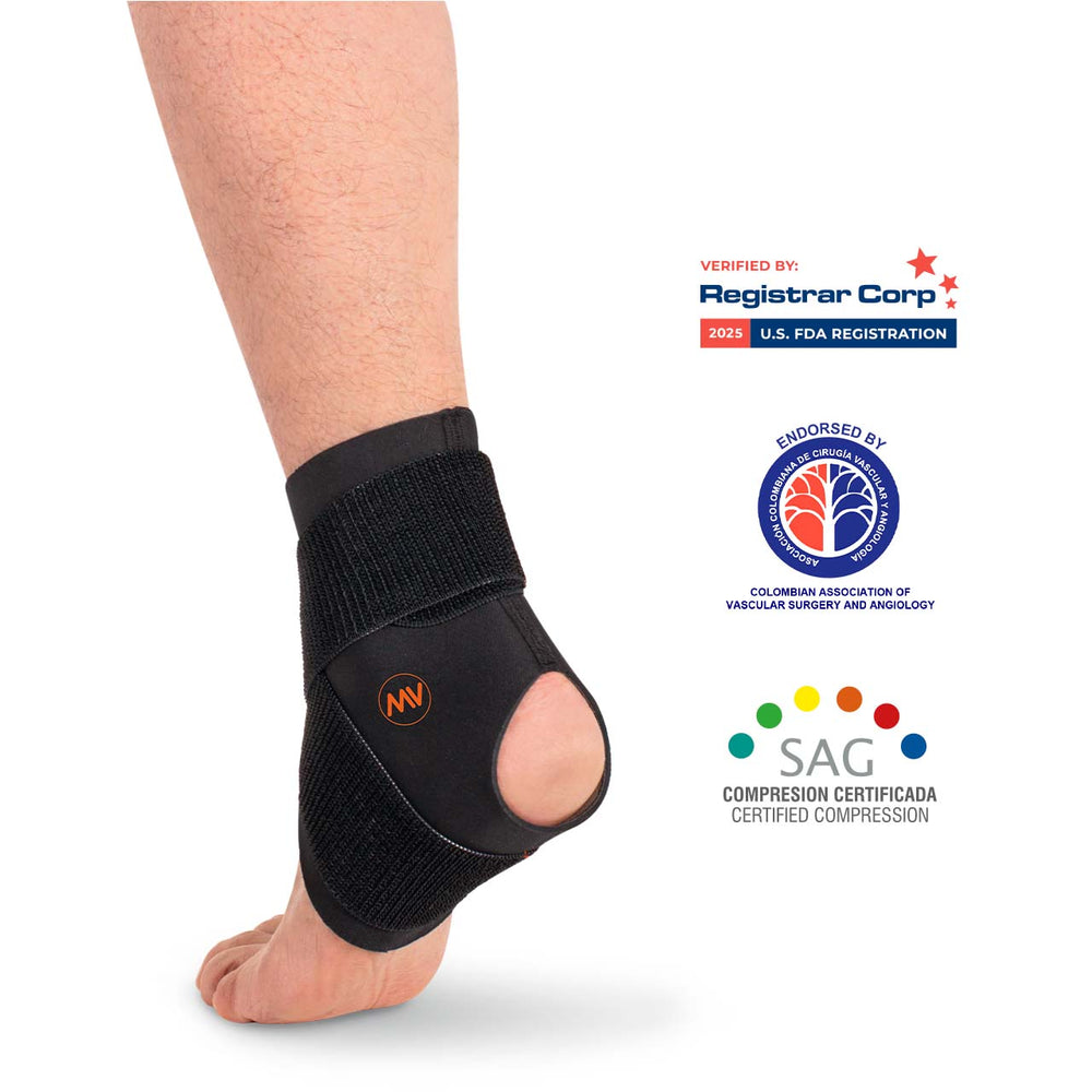 Closed Ankle Brace Orthopedic with Spiral Bands