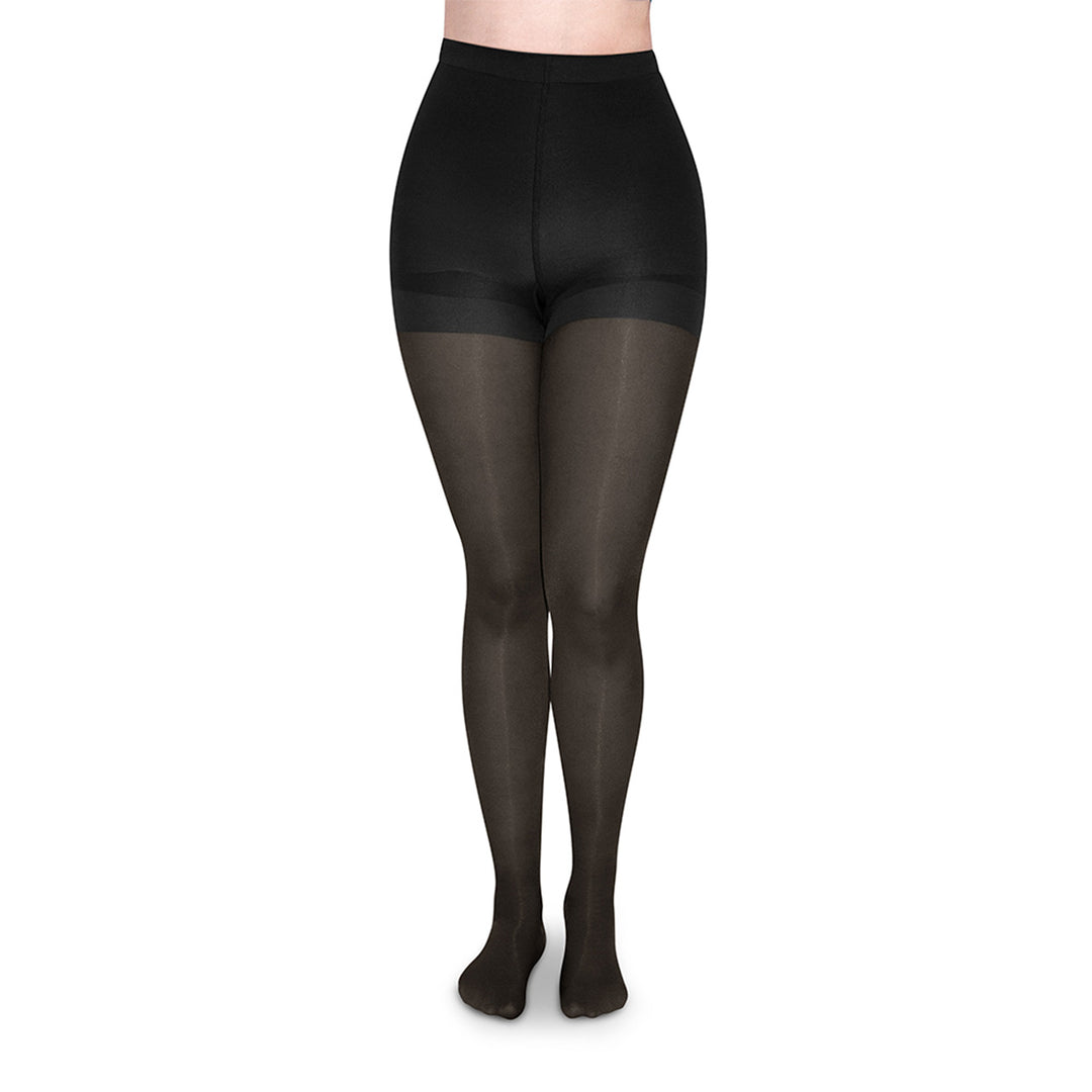 MediVaric Women's Compression Pantyhose 15-20mmHg – Waist High, Closed Toe, Soft & Transparent.