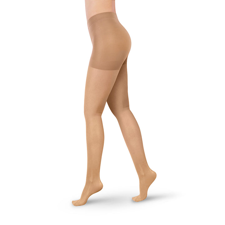 MediVaric Women's Compression Pantyhose 15-20mmHg – Waist High, Closed Toe, Soft & Transparent.