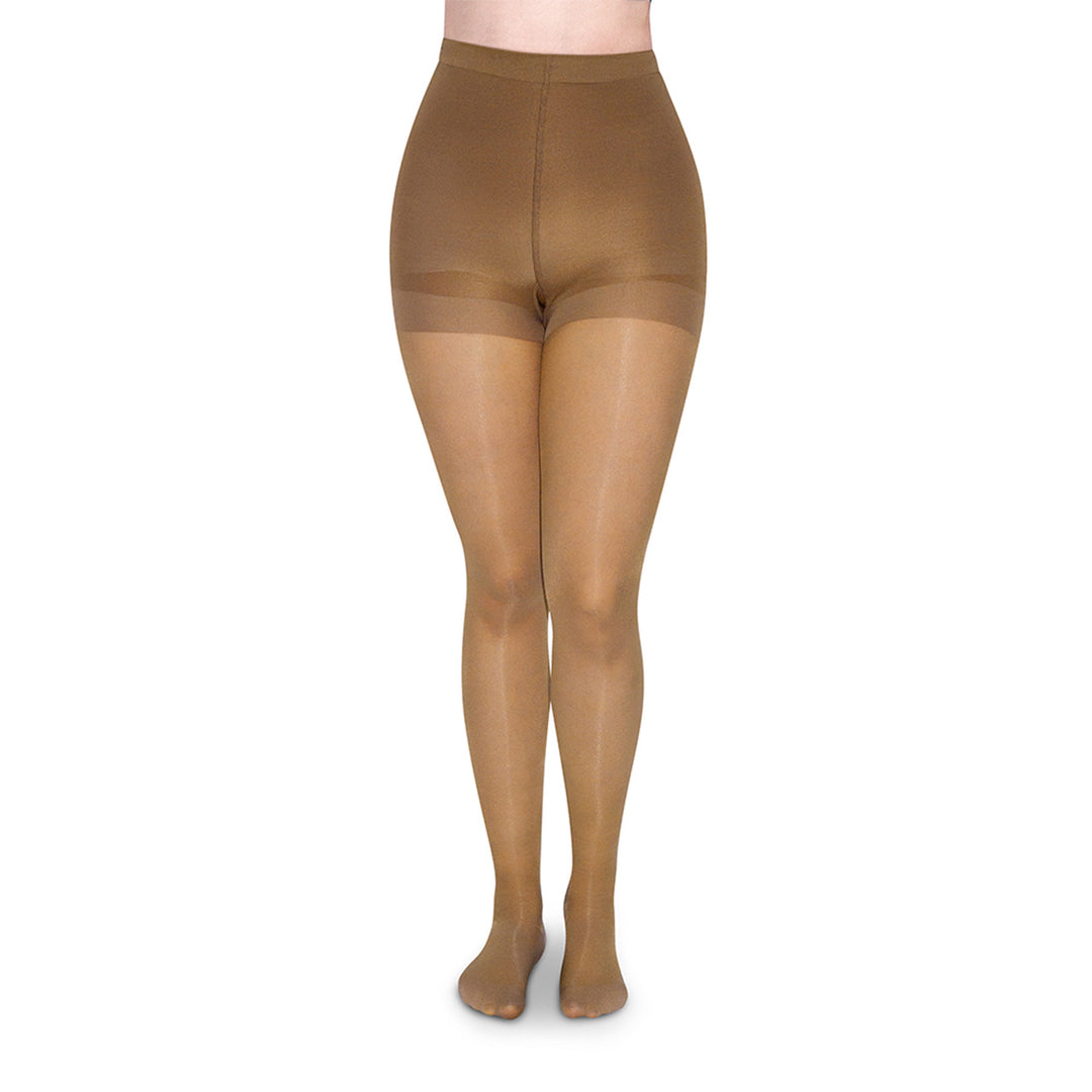 MediVaric Women's Compression Pantyhose 15-20mmHg – Waist High, Closed Toe, Soft & Transparent.