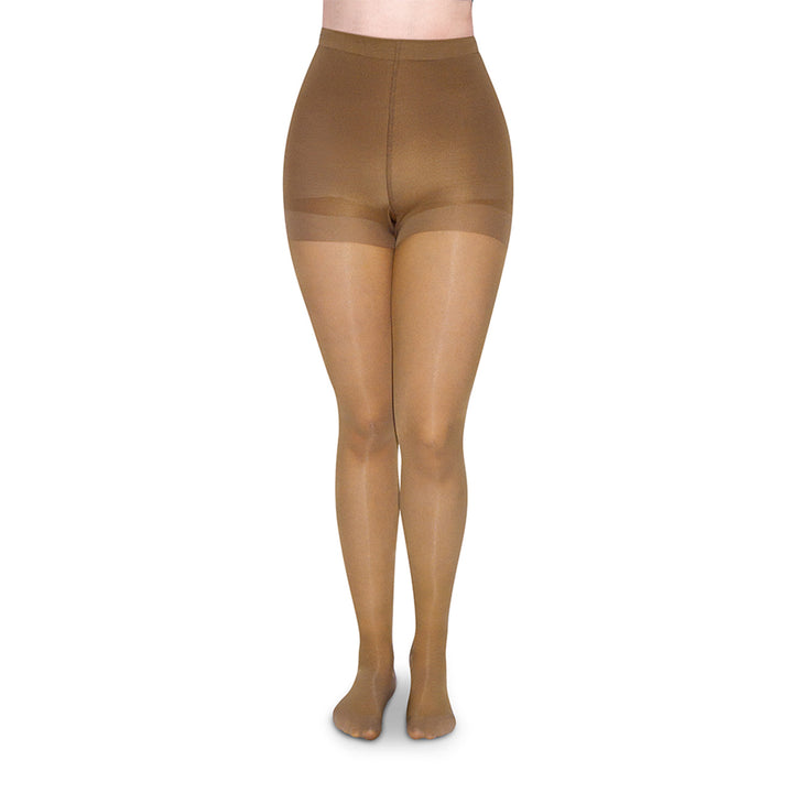 MediVaric Women's Compression Pantyhose 15-20mmHg – Waist High, Closed Toe, Soft & Transparent.