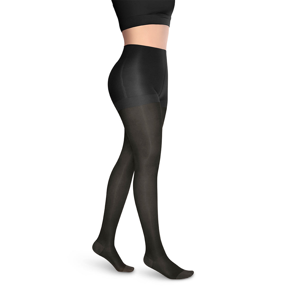 MediVaric Unisex Compression Pantyhose 15-20mmHg – High Thigh, Closed Toe, Opaque.