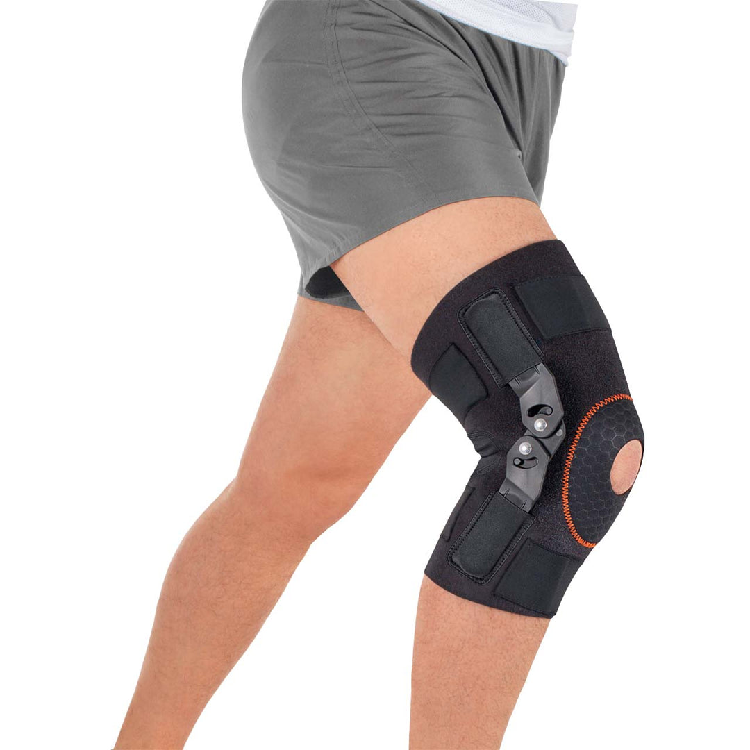 Knee Brace for Free Joint Mobility with Stabilizer