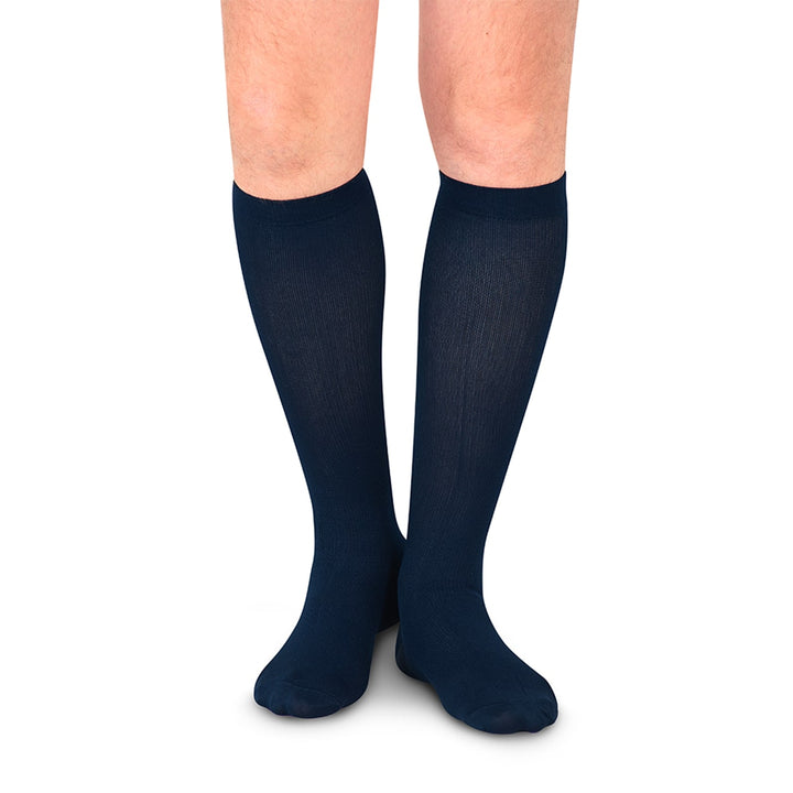 MediVaric Men's 15-20 mmHg Compression Stocking - Knee High, Corrugated