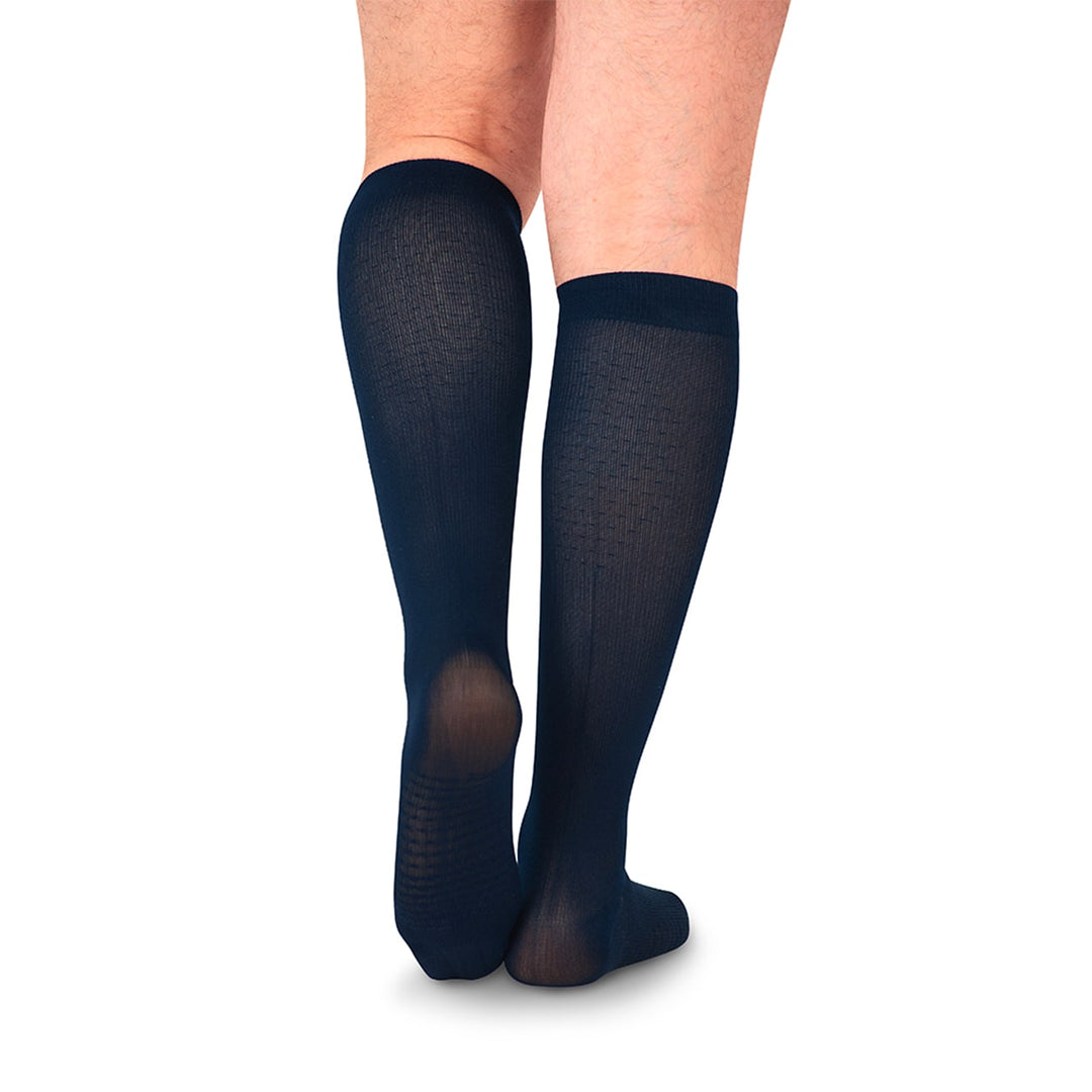 MediVaric Men's 15-20 mmHg Compression Stocking - Knee High, Corrugated