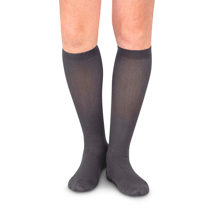 MediVaric Men's 15-20 mmHg Compression Stocking - Knee High, Corrugated