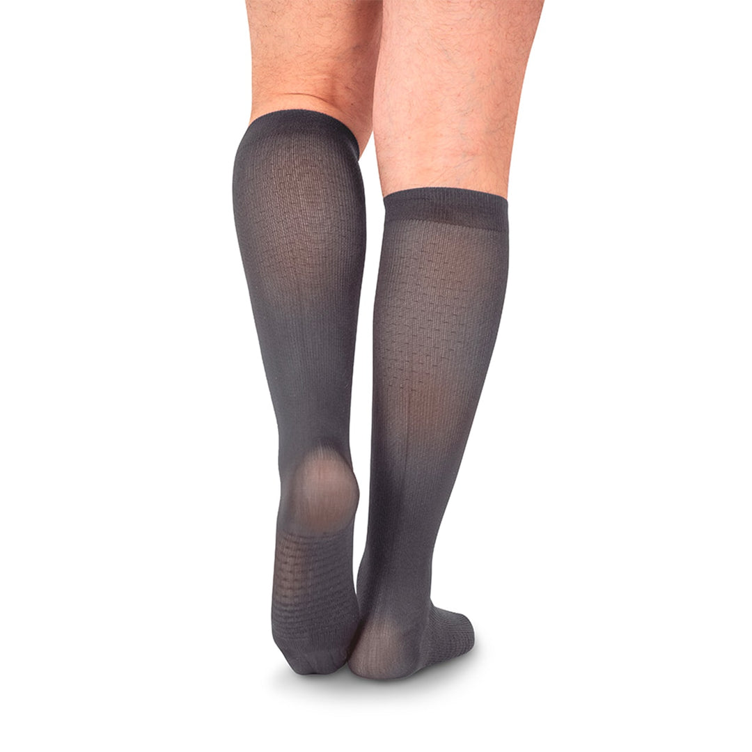 MediVaric Men's 15-20 mmHg Compression Stocking - Knee High, Corrugated