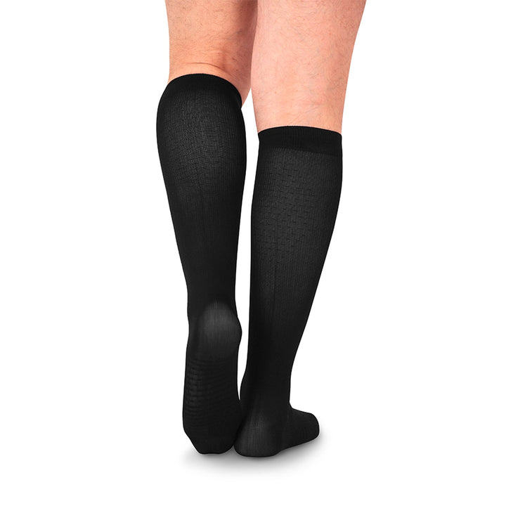 MediVaric Men's 15-20 mmHg Compression Stocking - Knee High, Corrugated