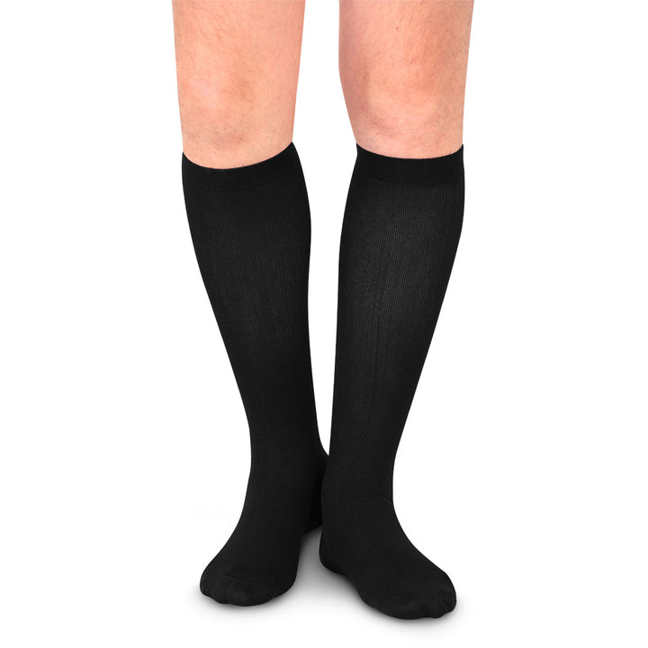 MediVaric Men's 20-30 mmHg Compression Stocking - Knee High, Corrugated