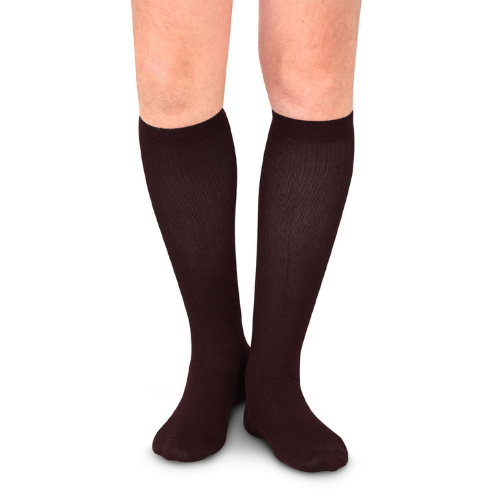 MediVaric Men's 20-30 mmHg Compression Stocking - Knee High, Corrugated