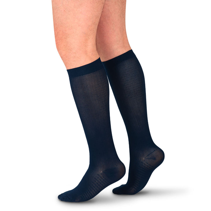 MediVaric Men's 20-30 mmHg Compression Stocking - Knee High, Corrugated