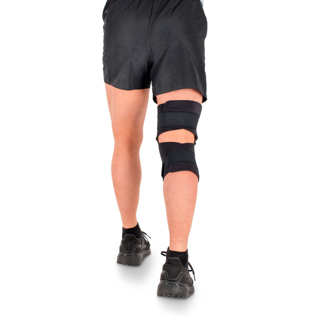 Open Knee Brace with Side Stabilizers for Osteoarthritis,Tendonitis, and Bursitis