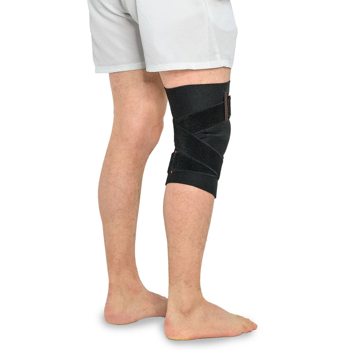 Closed Knee Orthopedic Brace with Spiral Bands for Tendonitis