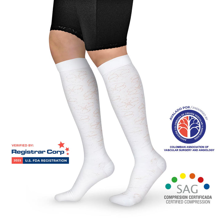 Knee High Compression Stockings For Women 15-20mmHg